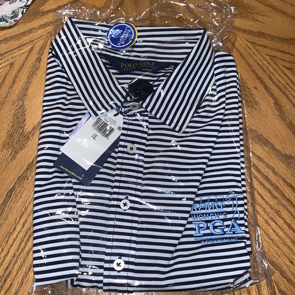 New! Navy and white striped